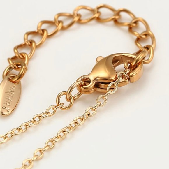 Beautiful Rose Drop 18KGP Necklace - Picture 6 of 10